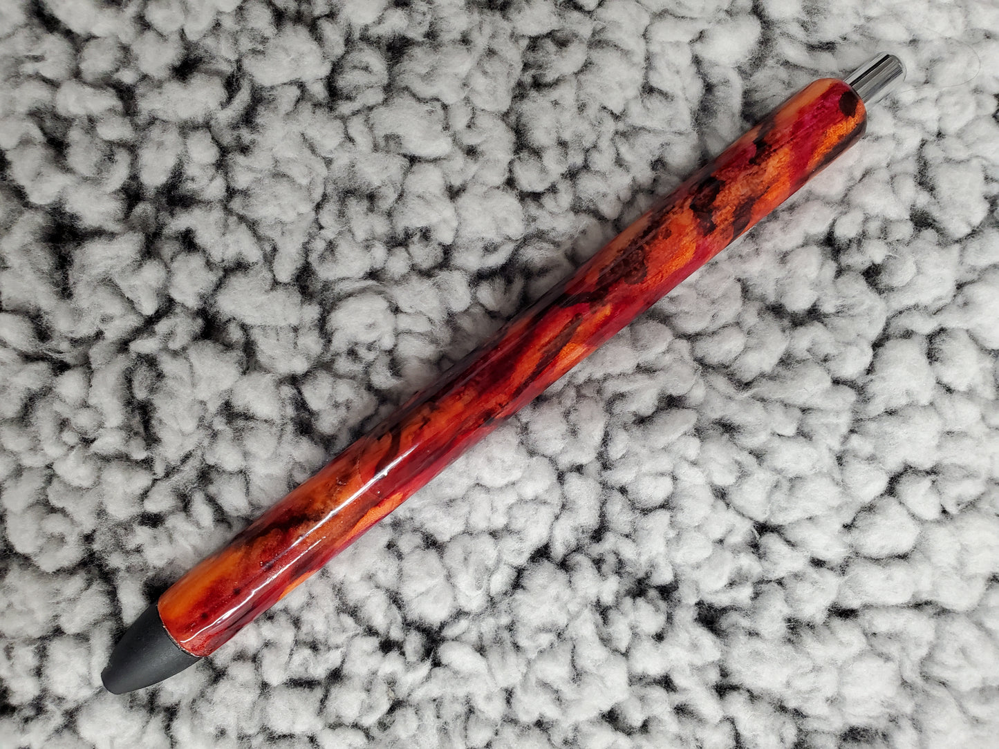 Brown, Orange and Red Epoxy Pen - Refillable gel