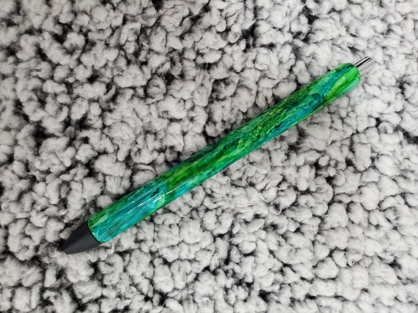 Green and Blue Epoxy Pen - Refillable gel