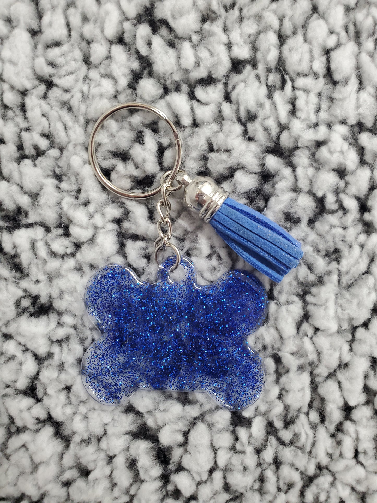 Keychain - Blue - Dog Mom