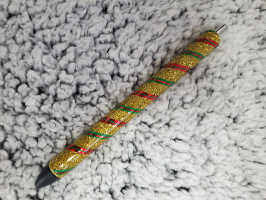 Gold Christmas Glitter Pen