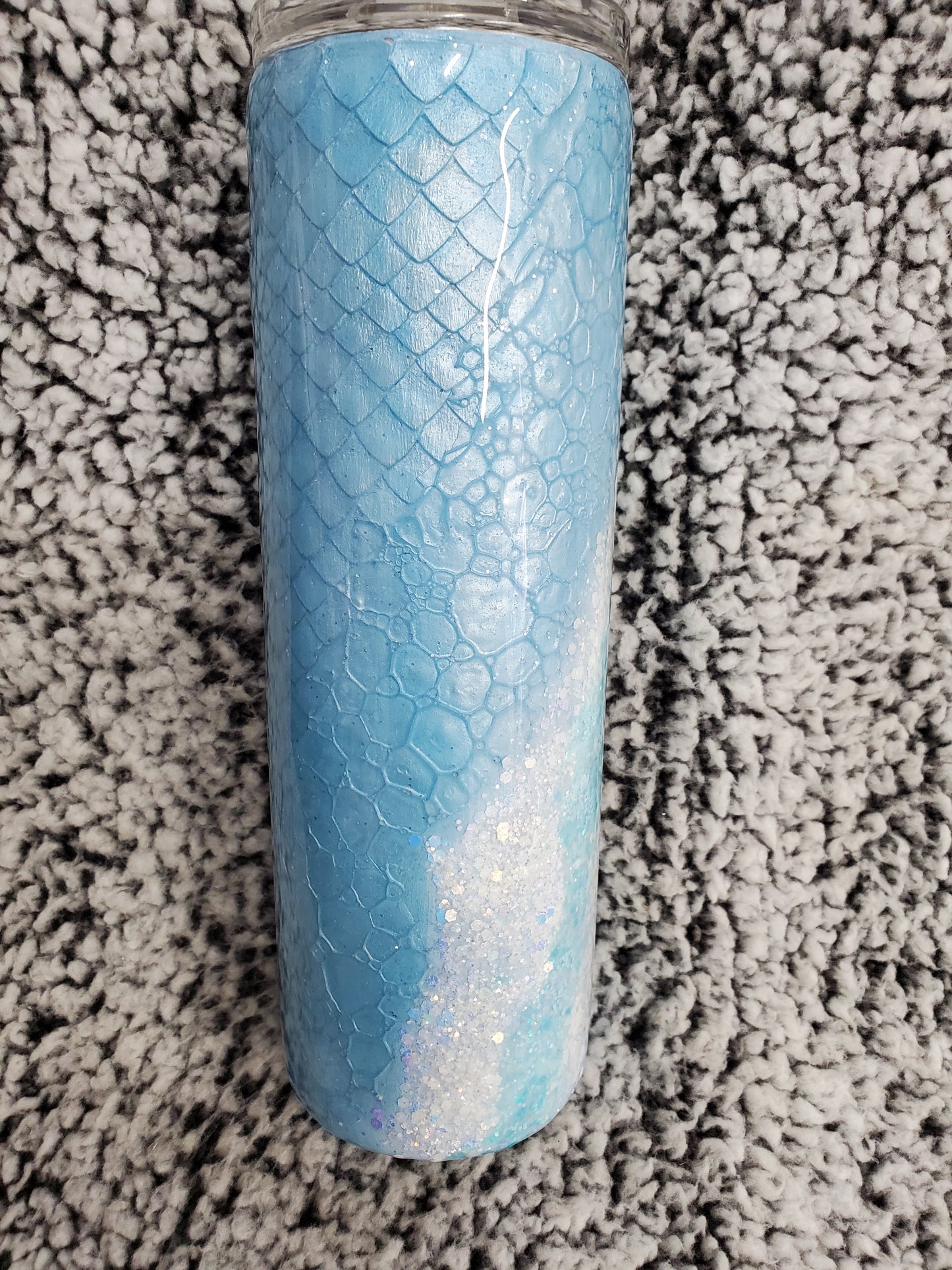 Blue Dragon Scale 30-ounce Glitter Tumbler