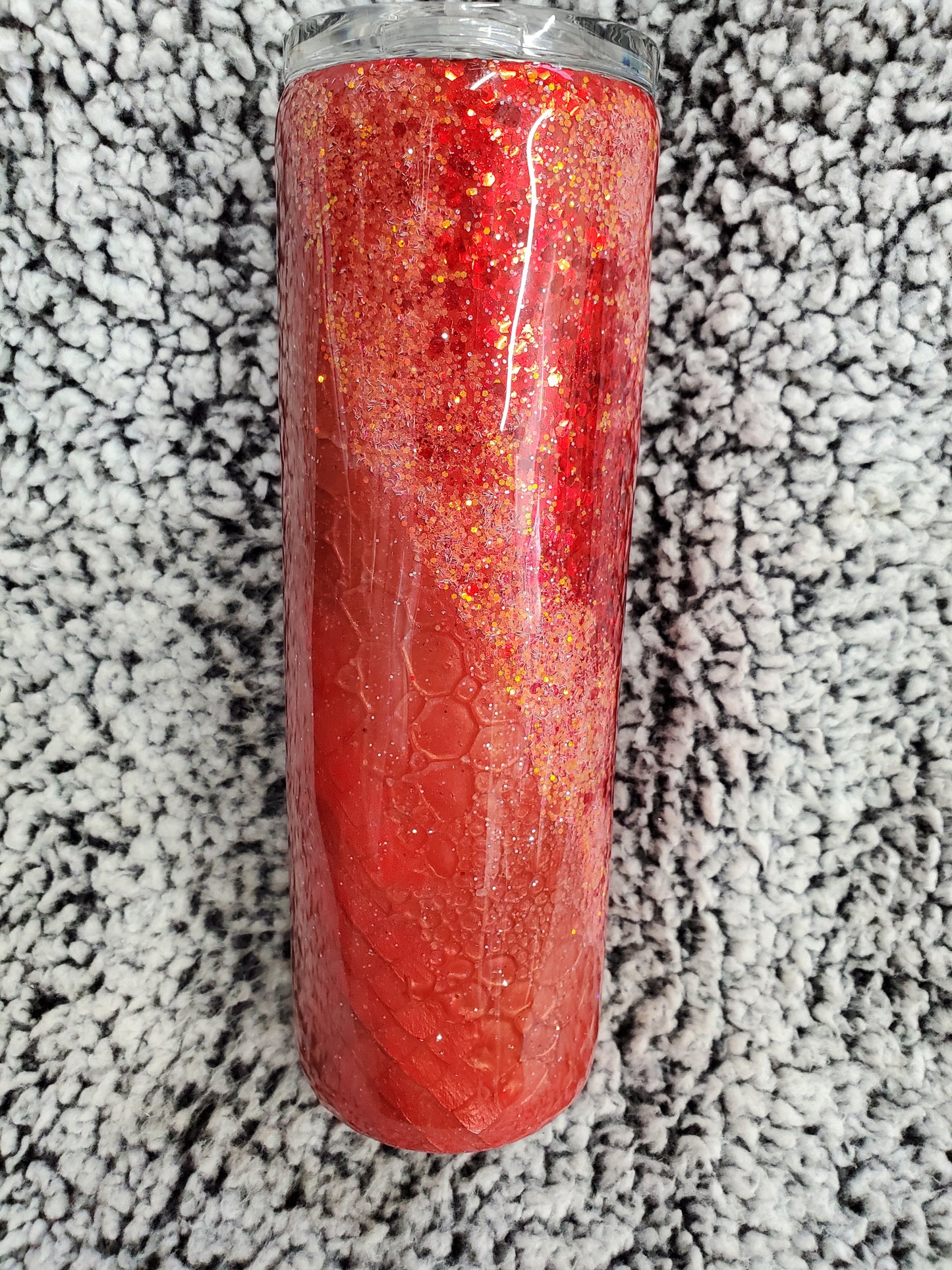 Red Dragon Scale 30-ounce Glitter Tumbler