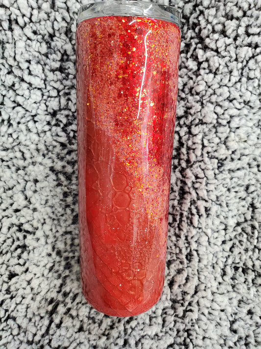 Red Dragon Scale 30-ounce Glitter Tumbler