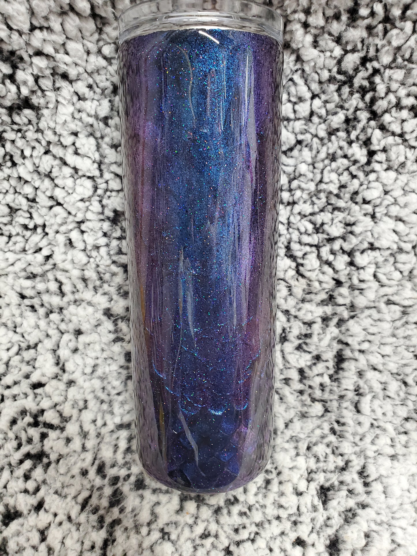 Blue to Purple Colorshift Dragon Scale 20-ounce Tumbler