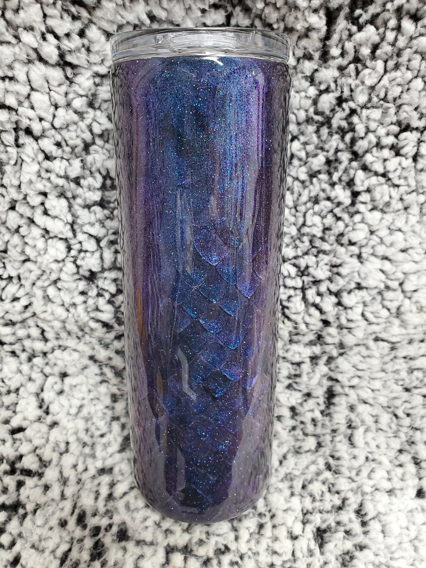 Blue to Purple Colorshift Dragon Scale 20-ounce Tumbler