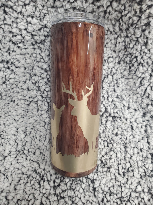 Dark Woodgrain 20-ounce Tumbler